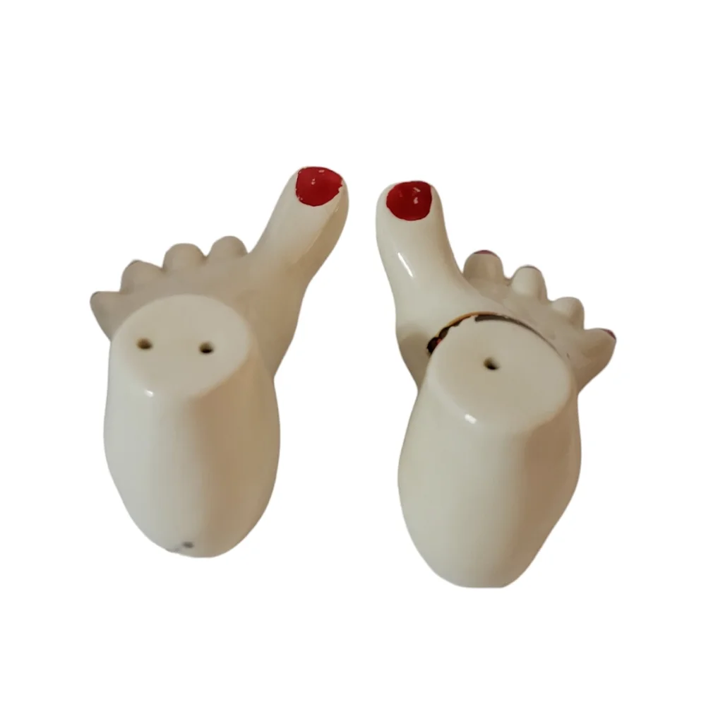Vintage Feet Salt and Pepper Shaker Set